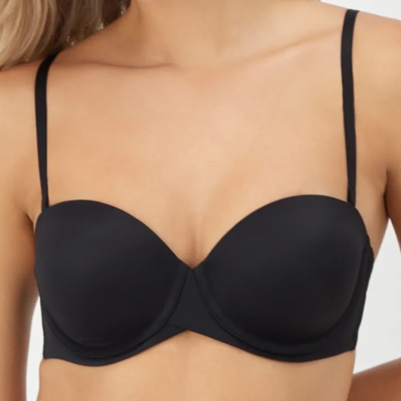 Maidenform Ultimate Stay Put Strapless Underwire Bra black Size 40C NWT - Picture 5 of 9